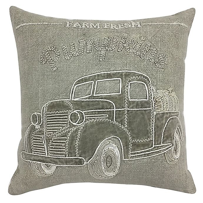 slide 1 of 1, Bee & Willow Home Bee & Willow Harvest Truck Square Throw Pillow - Neutral, 1 ct