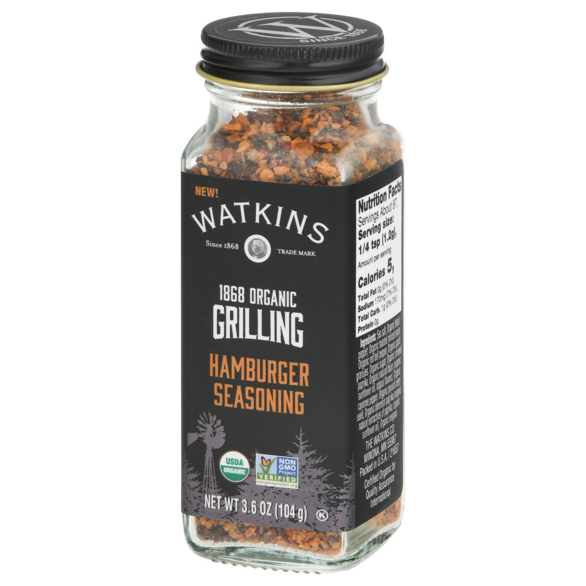 slide 4 of 9, Watkins Grill Seasoning Hamburger, 3.6 oz