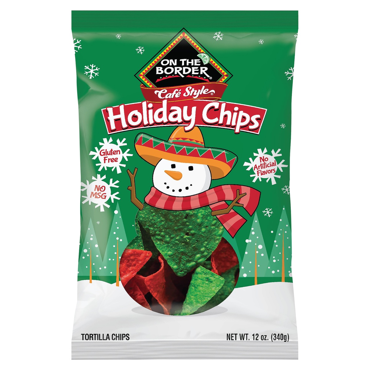slide 9 of 9, Holiday Red & Green Tortilla Chips, 12 oz