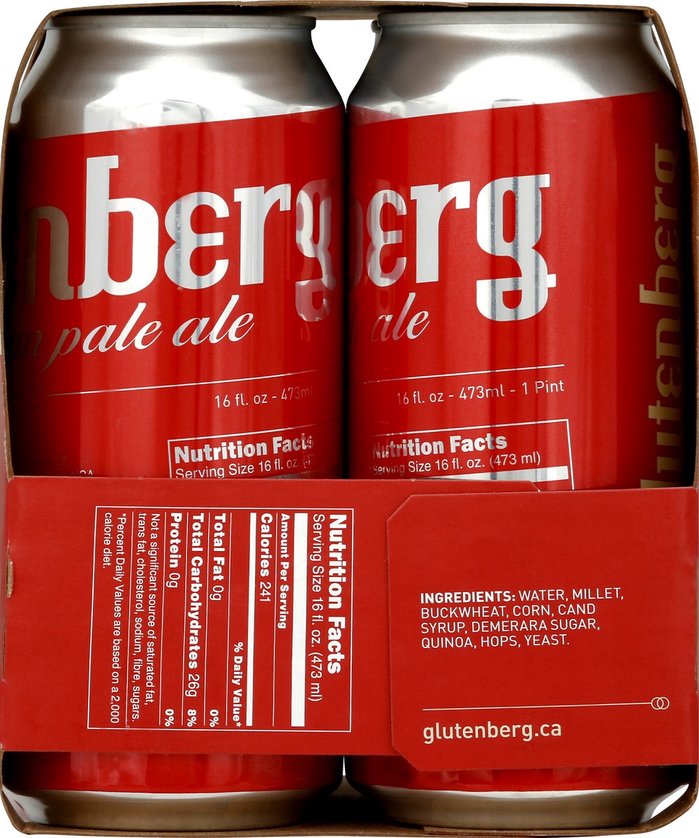 slide 4 of 8, Glutenberg Gluten Free Pale Ale, 64 fl oz