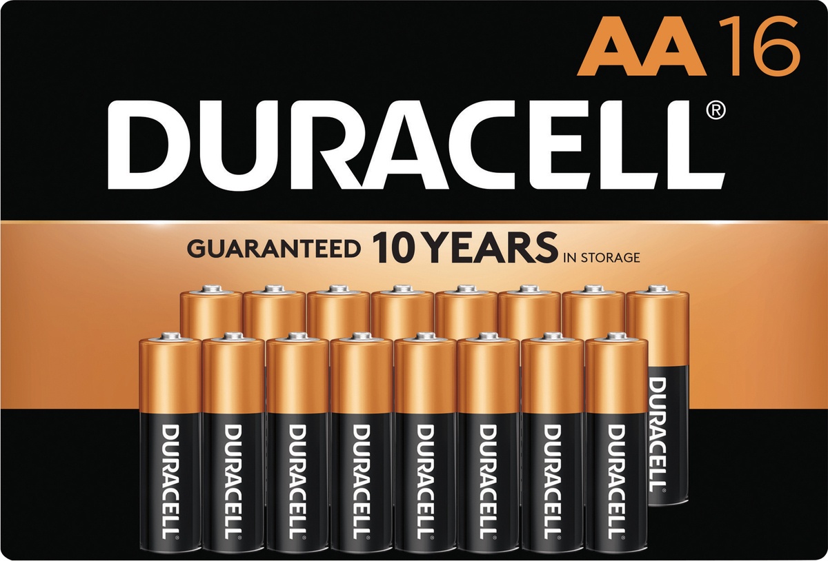 slide 5 of 7, Duracell Coppertop Aa Alkaline Batteries, 16.00 ct