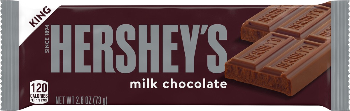 slide 1 of 5, Hershey's Milk Chocolate King Size Bar, 2.6 oz