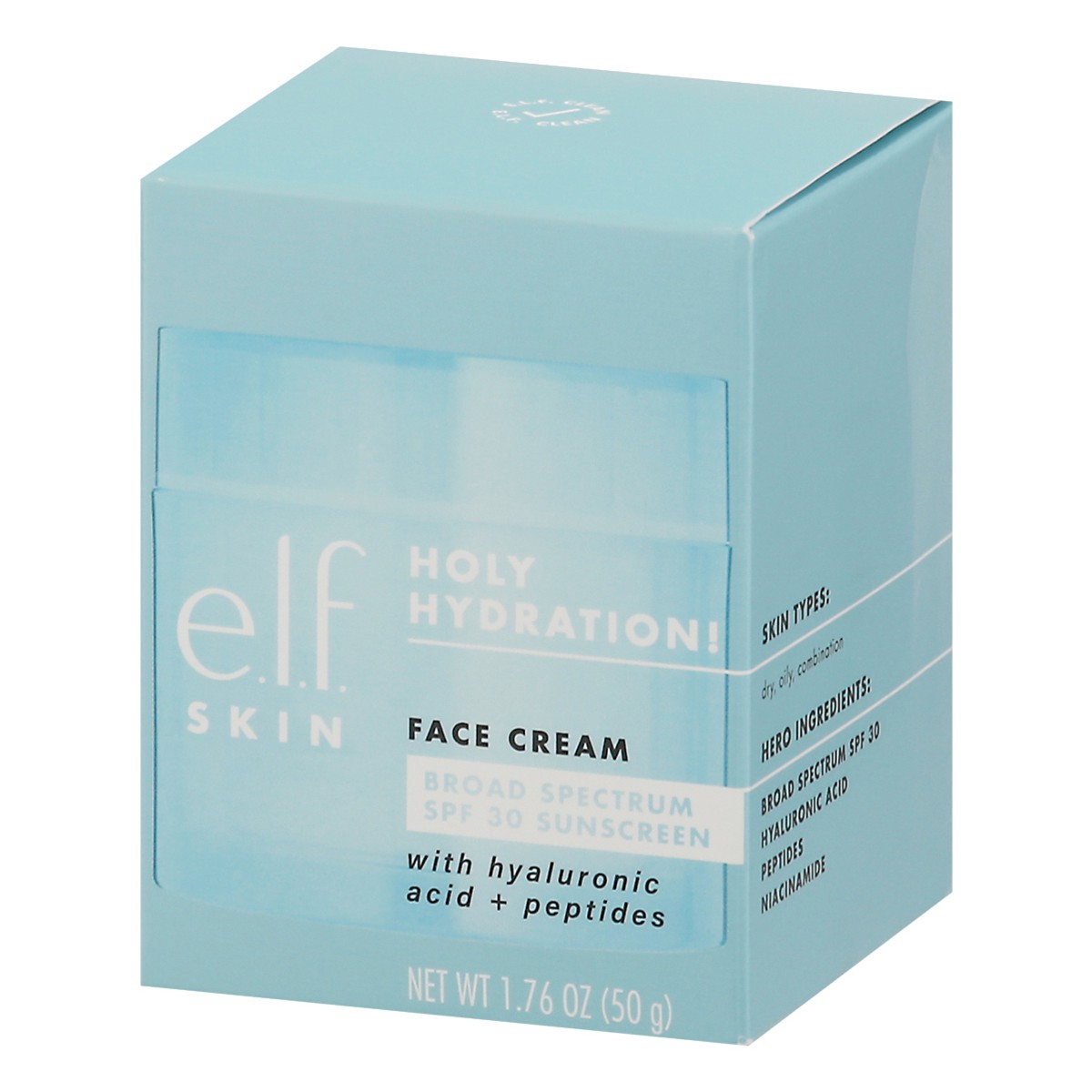 slide 9 of 9, e.l.f. SKIN Holy Hydration! Face Cream Broad Spectrum SPF 30 Sunscreen, 1.76 oz