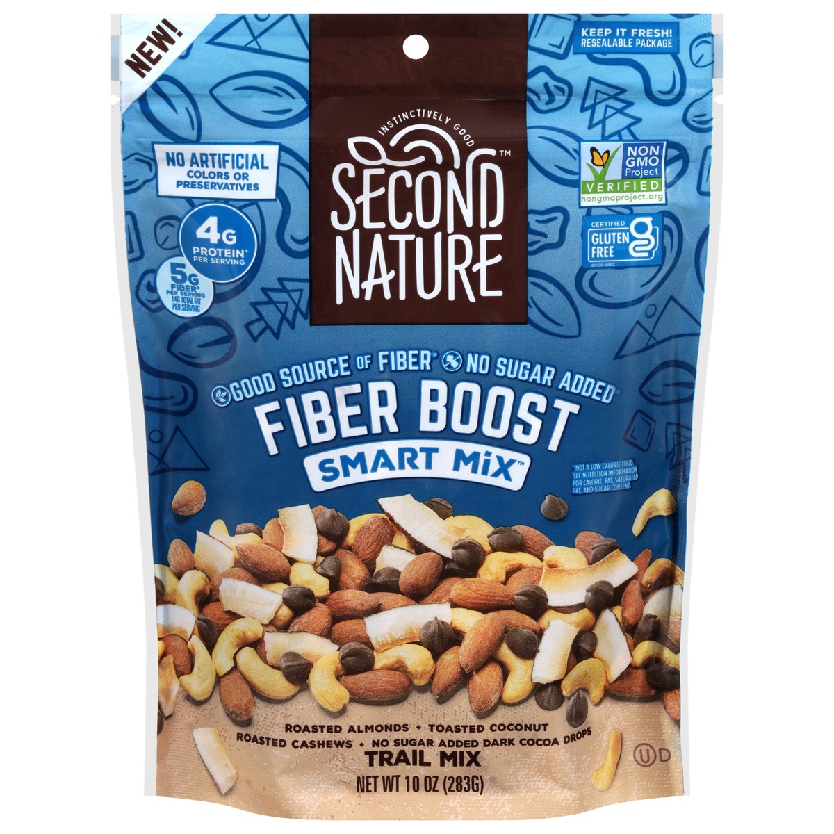 slide 7 of 15, Second Nature Fiber Boost Smart Mix Trail Mix 10 oz, 10 oz