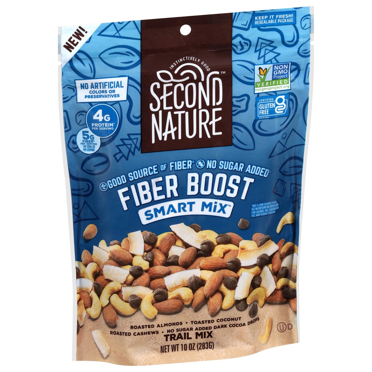 slide 10 of 15, Second Nature Fiber Boost Smart Mix Trail Mix 10 oz, 10 oz