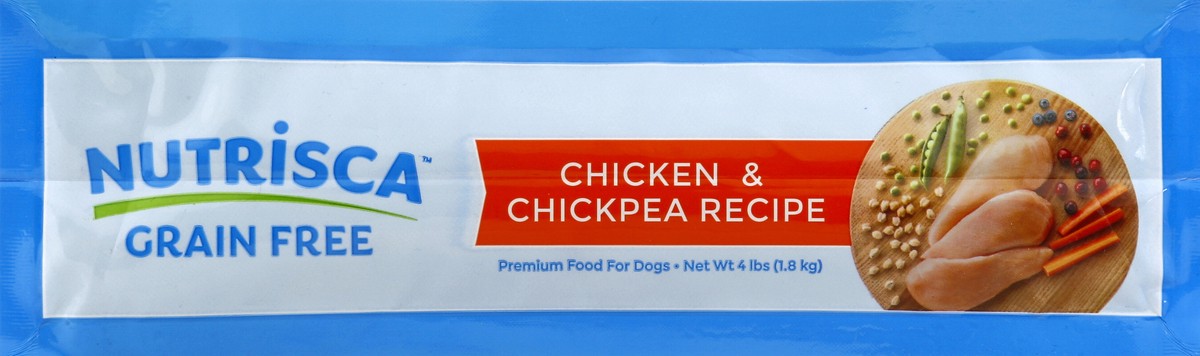 slide 4 of 6, Nutrisca Dog Food Premium Grain Free Chicken & Chickpea Recipe Bag, 4 lb