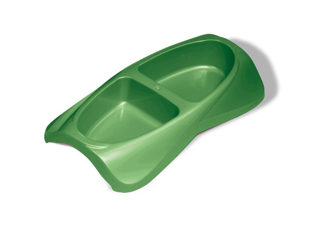 slide 4 of 4, Van Ness Large Lightweight Double Pet Bowls, 50 oz