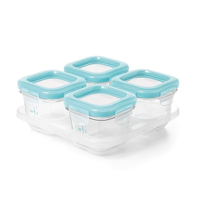 slide 1 of 1, OXO Tot Glass Baby Storage Blocks, 4 oz
