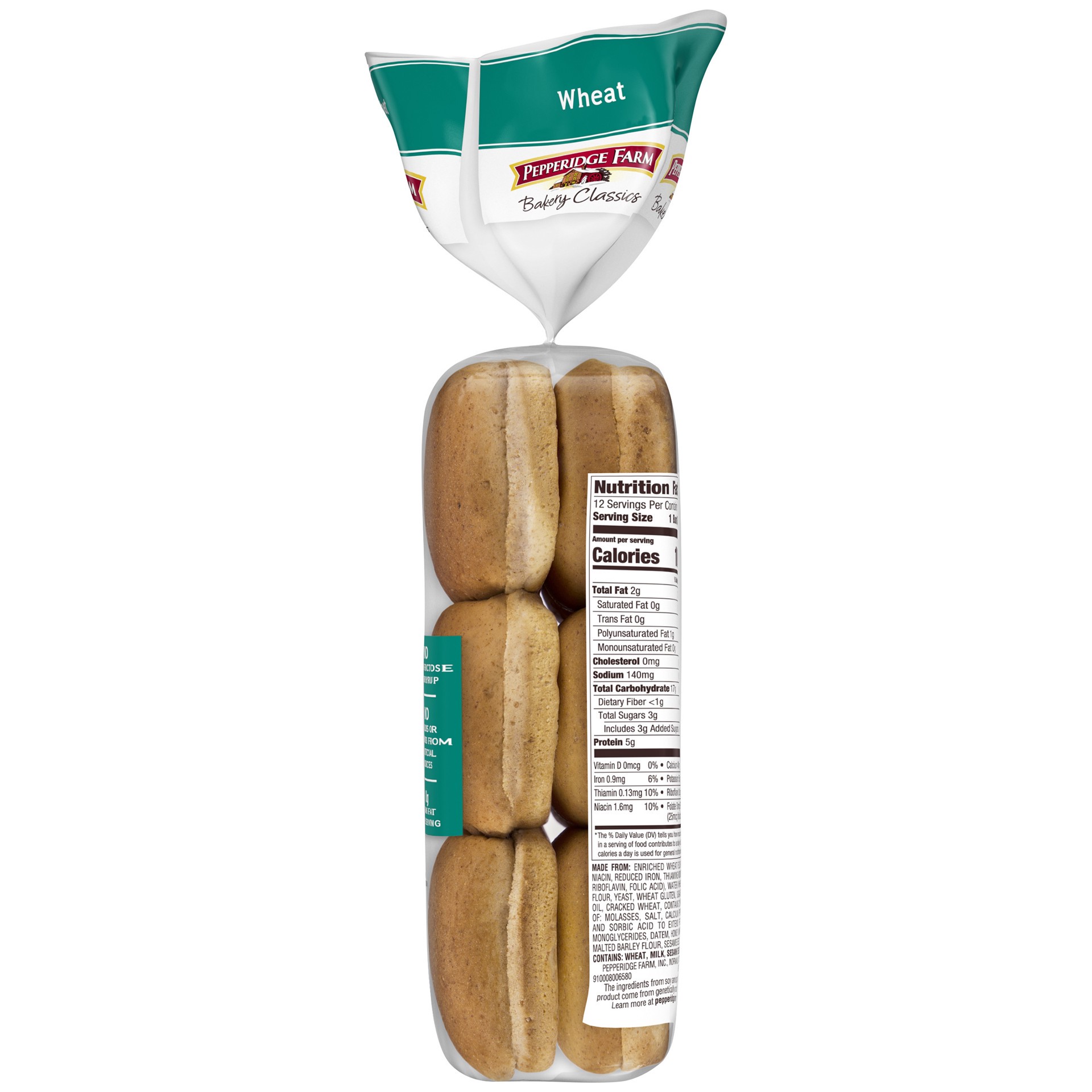 slide 4 of 5, Pepperidge Farm Bakery Classics Wheat Slider Buns - 15oz/12ct, 12 ct; 15 oz