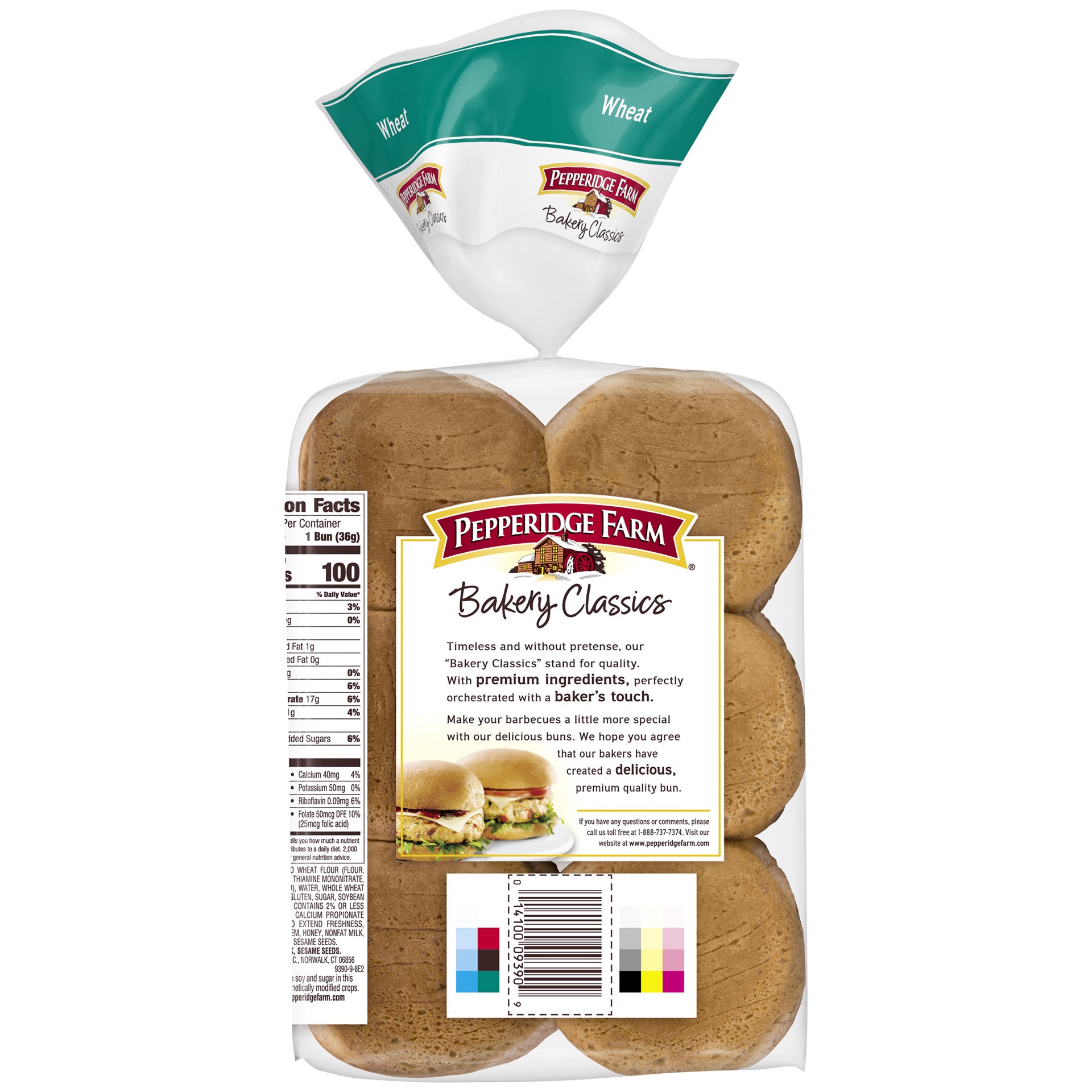 slide 3 of 5, Pepperidge Farm Bakery Classics Wheat Slider Buns - 15oz/12ct, 12 ct; 15 oz