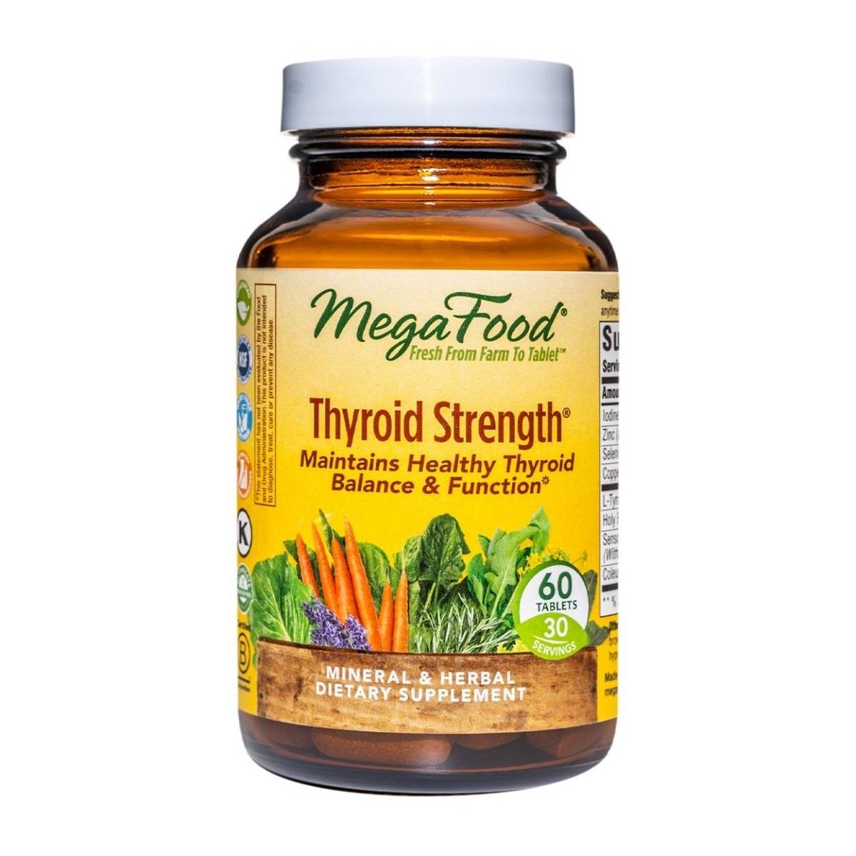 slide 1 of 1, MegaFood Thyroid Strength, 60 ct