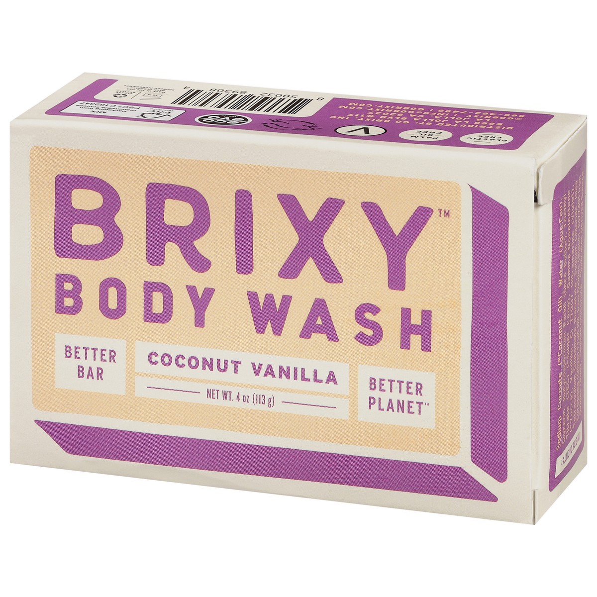 slide 2 of 11, Brixy Coconut Vanilla Body Wash Bar 4 oz, 4 oz