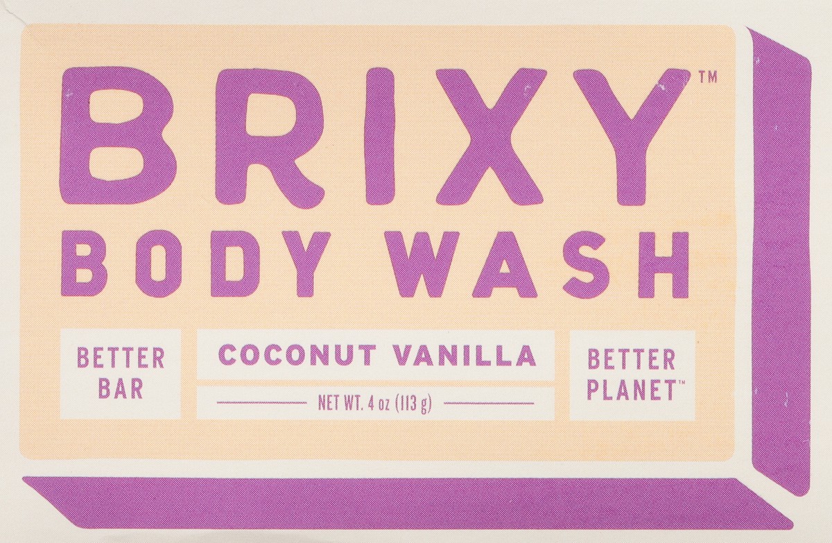 slide 3 of 11, Brixy Coconut Vanilla Body Wash Bar 4 oz, 4 oz