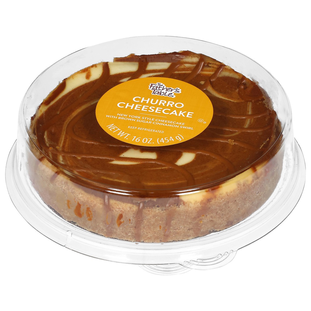 slide 4 of 4, Father's Table Churros Cheesecake, 16 oz