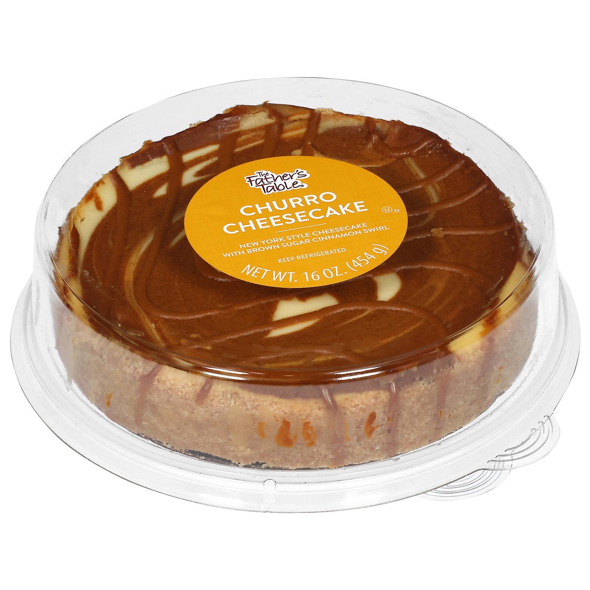slide 2 of 4, Father's Table Churros Cheesecake, 16 oz