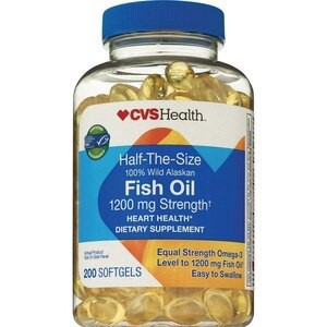 slide 1 of 1, Cvs Health 100% Wild Alaskan Fish Oil Softgels, 200 Ct, 1 ct