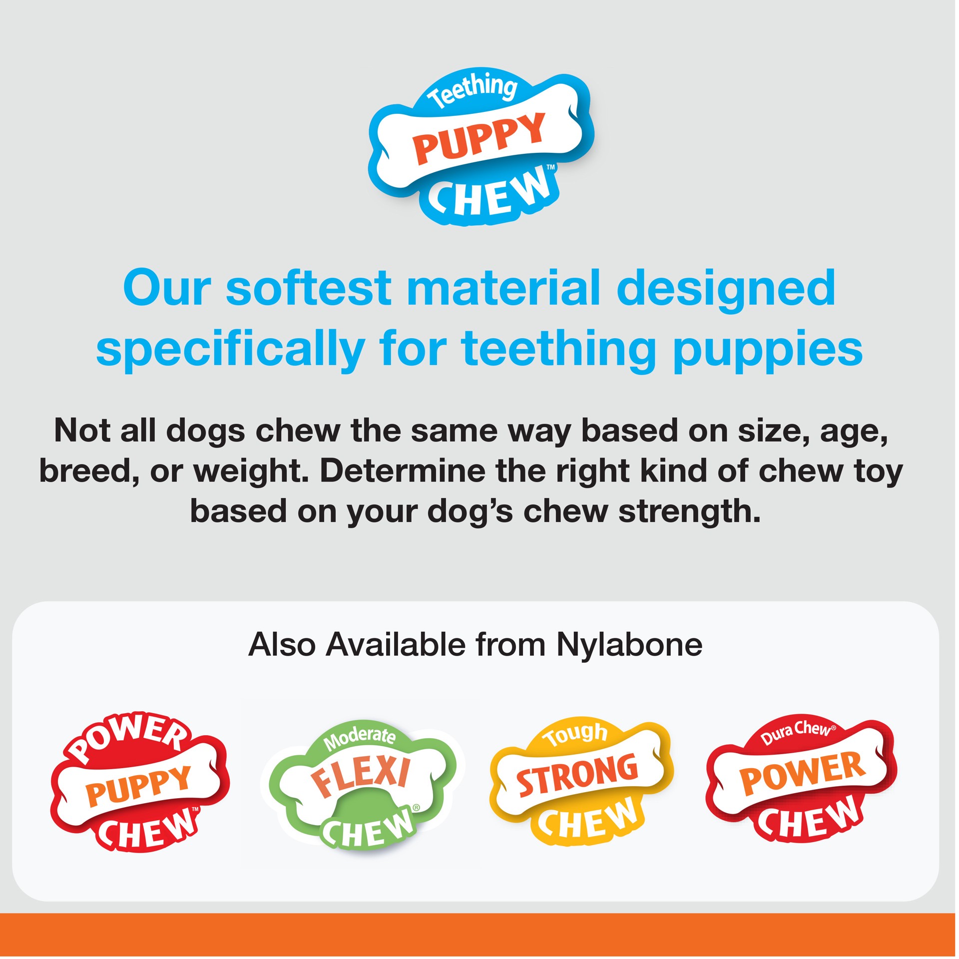 slide 2 of 9, Nylabone Just for Puppies Teething Chew Classic Bone Chicken Bone Medium/Wolf - Up to 35 lbs.(1 Count), 1 ct
