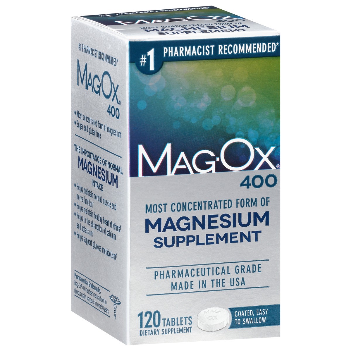 slide 13 of 15, Mag-Ox 400 Tablets Magnesium Supplement 120 ea, 120 ct