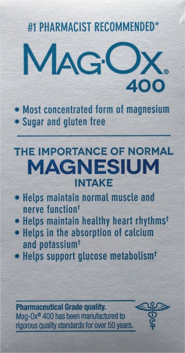 slide 10 of 15, Mag-Ox 400 Tablets Magnesium Supplement 120 ea, 120 ct