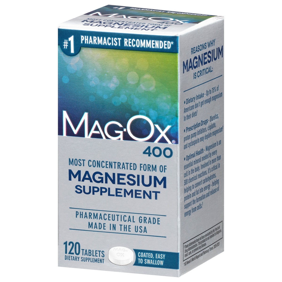 slide 12 of 15, Mag-Ox 400 Tablets Magnesium Supplement 120 ea, 120 ct