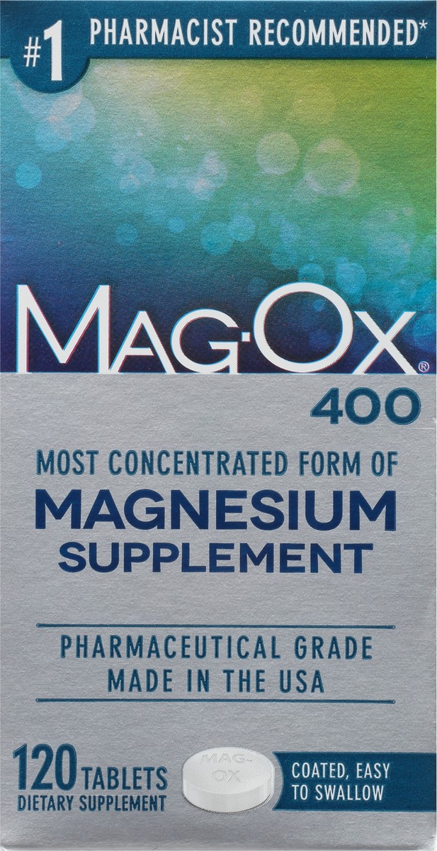 slide 1 of 15, Mag-Ox 400 Tablets Magnesium Supplement 120 ea, 120 ct