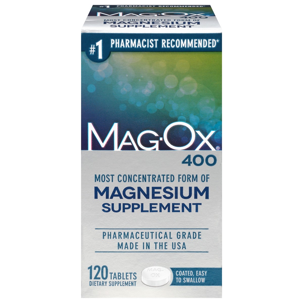 slide 2 of 15, Mag-Ox 400 Tablets Magnesium Supplement 120 ea, 120 ct