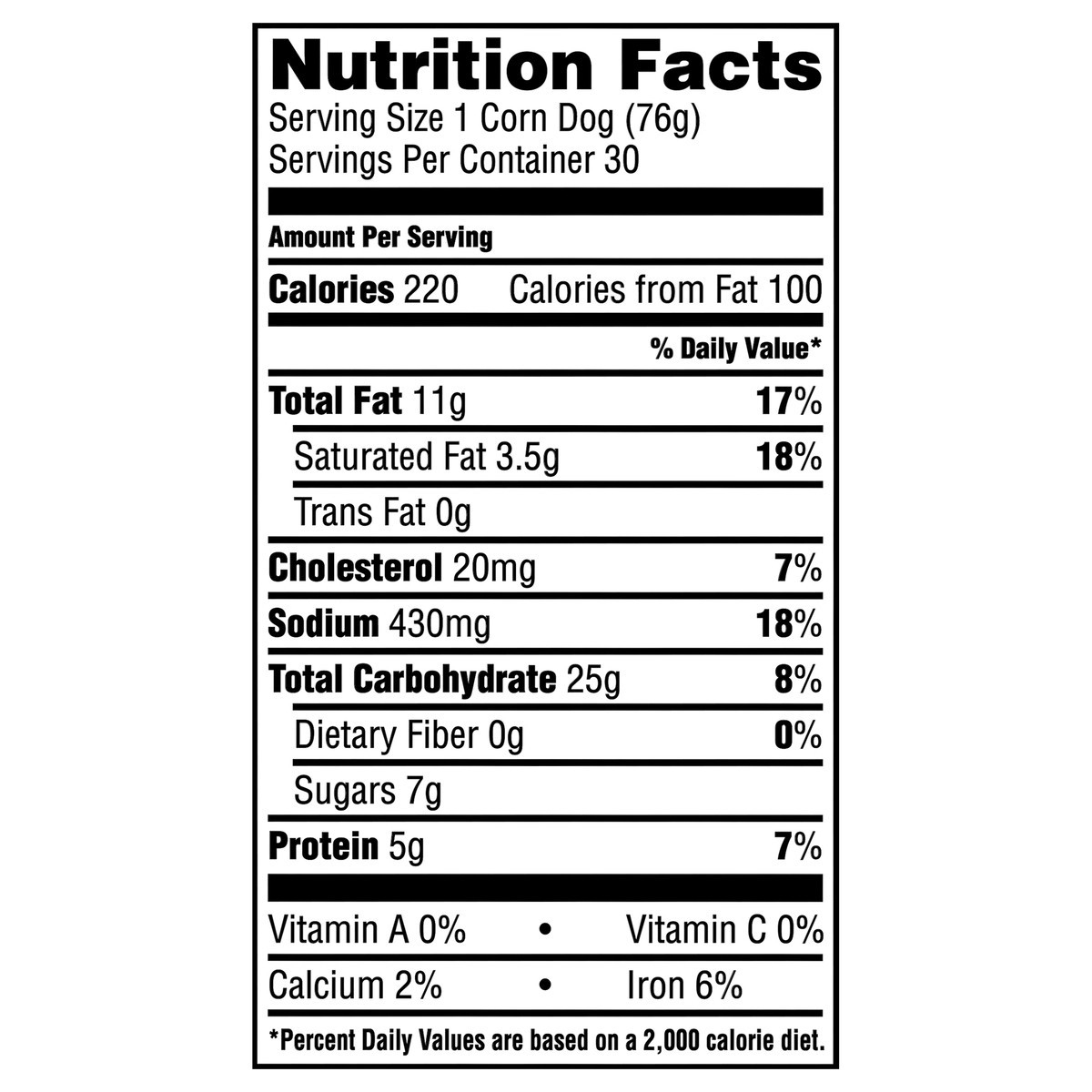 slide 11 of 13, State Fair Corn Dogs, 30 Count (Frozen), 2.27 kg