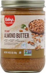 Raley's Almond Butter, Creamy 16 oz