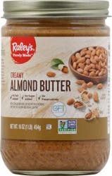 Raley's Almond Butter, Creamy 16 oz
