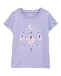 Carter's Toddler Ballerina Short-Sleeve Tee - Purple Purple 5T