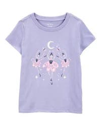 Carter's Toddler Ballerina Short-Sleeve Tee - Purple Purple 5T