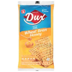 Dux Club Wheat Bran Honey Crackers 9 Packs