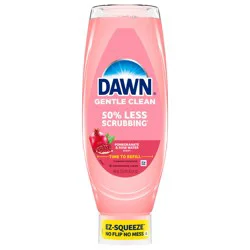 Dawn Gentle Clean EZ-Squeeze Dish Soap, Dishwashing Liquid, Pomegranate & Rose Water, 24.3oz