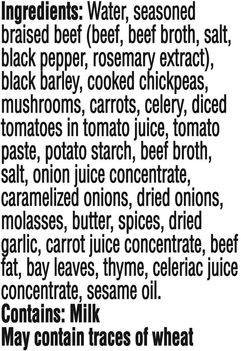 slide 10 of 11, Campbell's Well Yes! Braised Beef & Black Barley Soup, 16.1 oz