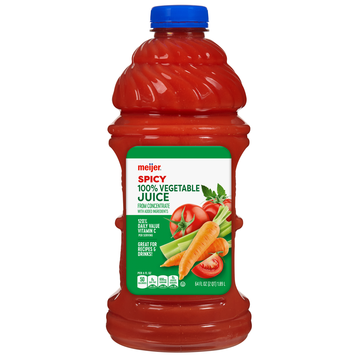 slide 1 of 2, Meijer Spicy Vegetable Juice, 64 oz