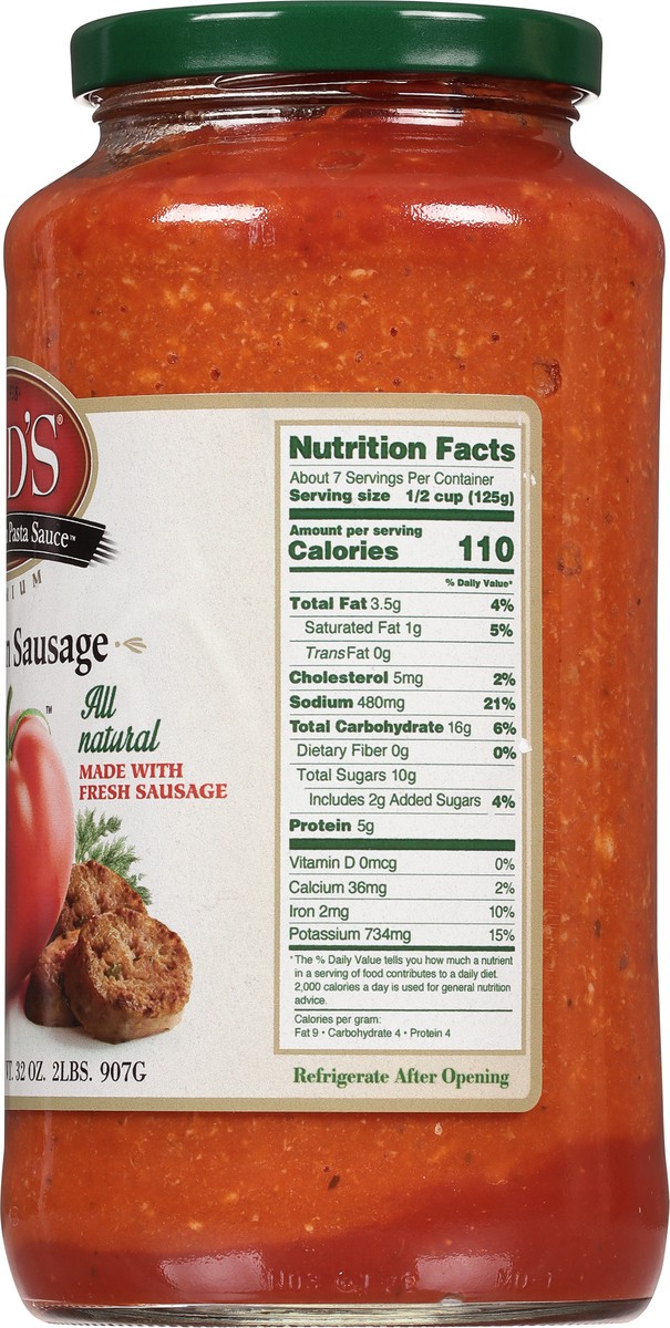 slide 6 of 12, Mid's Italian Sausage Pasta Sauce, 32 oz