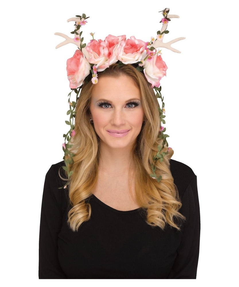 slide 1 of 1, Fun World Fantasy Faun Headpiece - Pink, 1 ct