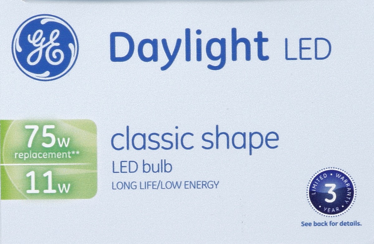 slide 2 of 4, GE Light Bulbs, LED, Daylight, 11 Watts, 2 Pack, 2 ct