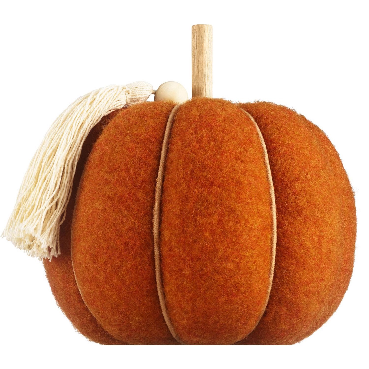 slide 1 of 2, Fall Fest Felt Pumpkin, Assorted Colors, 6.75 In, 1 ct