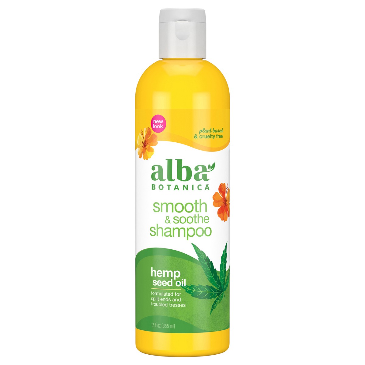 slide 2 of 7, Alba Botanica Hemp Seed Oil Smooth & Soothe Shampoo 12 fl. oz. Bottle, 12 fl oz