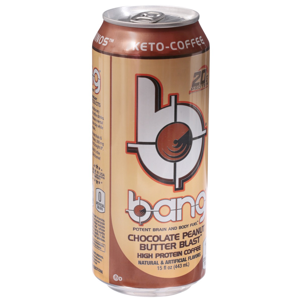 slide 2 of 9, Bang High Protein Chocolate Peanut Butter Blast Coffee 15 fl oz, 15 fl oz