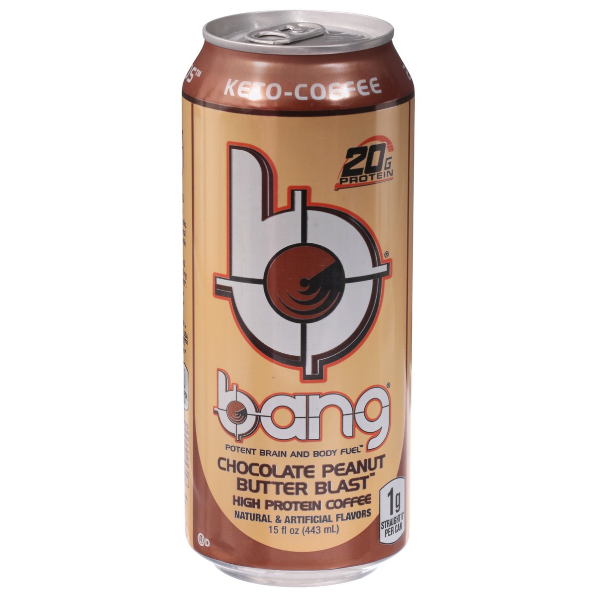 slide 1 of 9, Bang High Protein Chocolate Peanut Butter Blast Coffee 15 fl oz, 15 fl oz