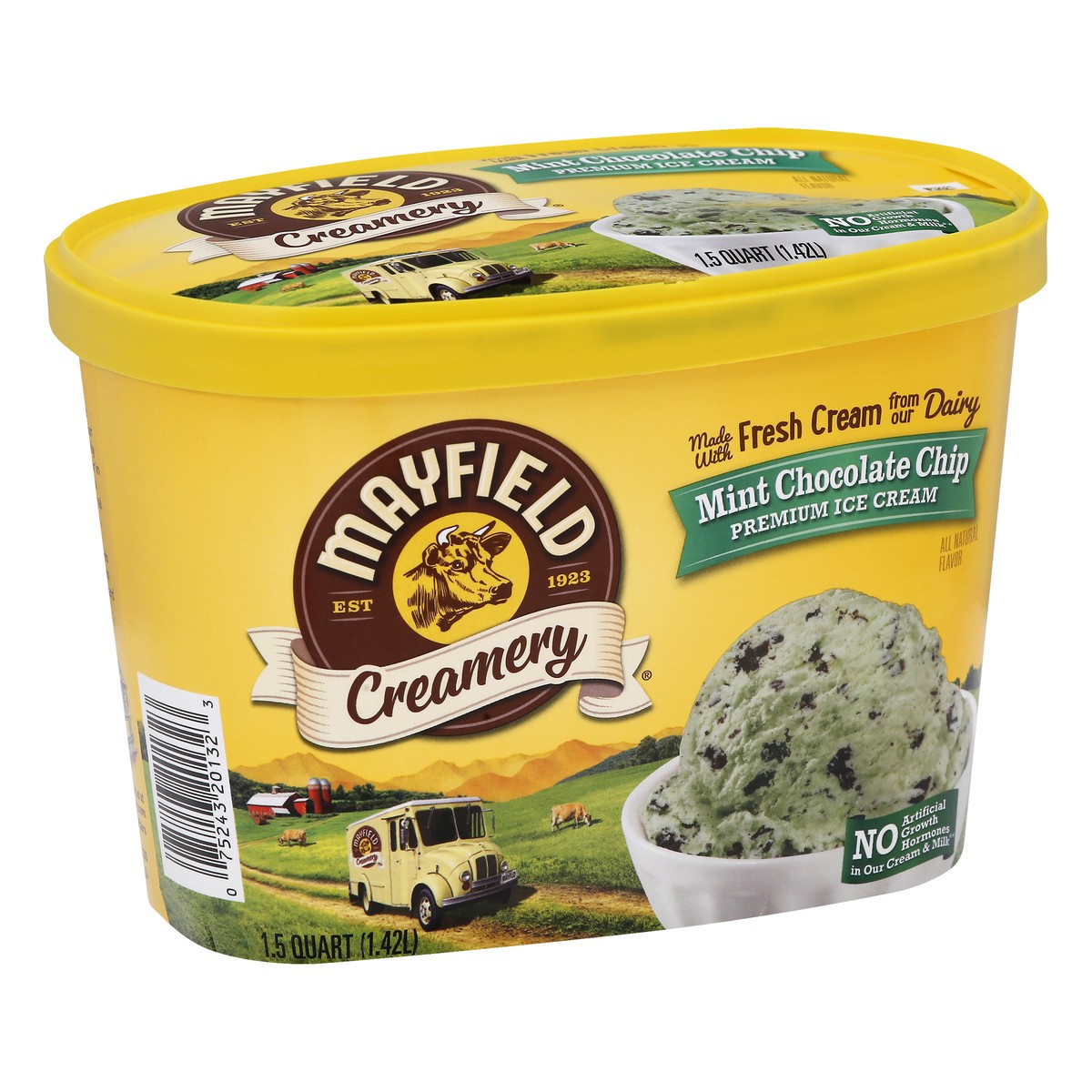 slide 6 of 14, Mayfield Creamery Mint Chocolate Chip Premium Ice Cream 1.5 qt, 1.5 qt