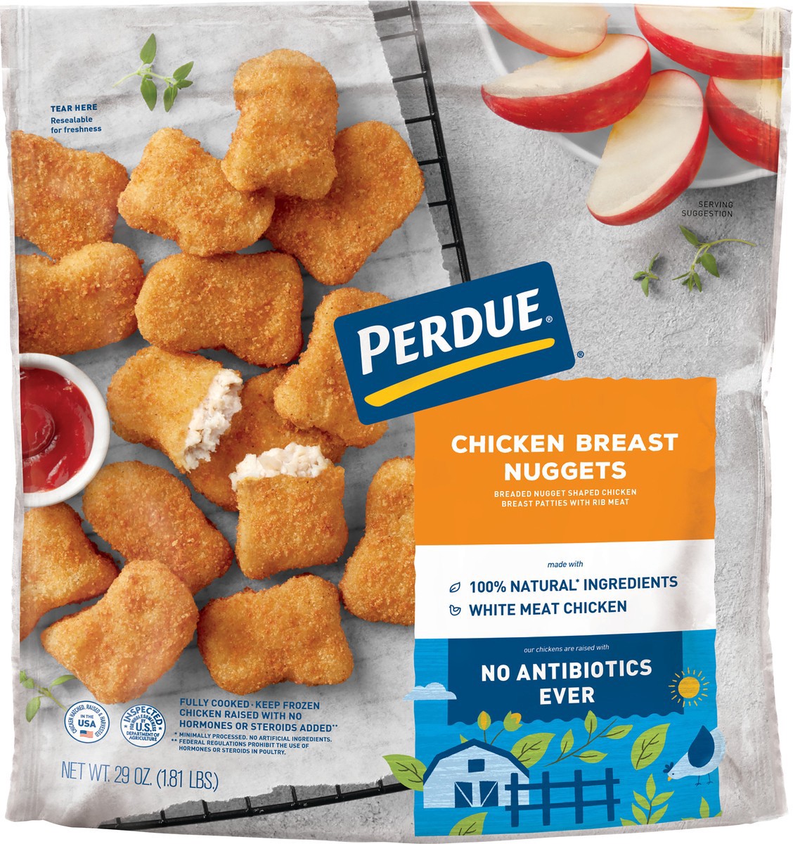 slide 2 of 3, PERDUE Breaded Chicken Breast Nuggets, 29 oz, 29 oz