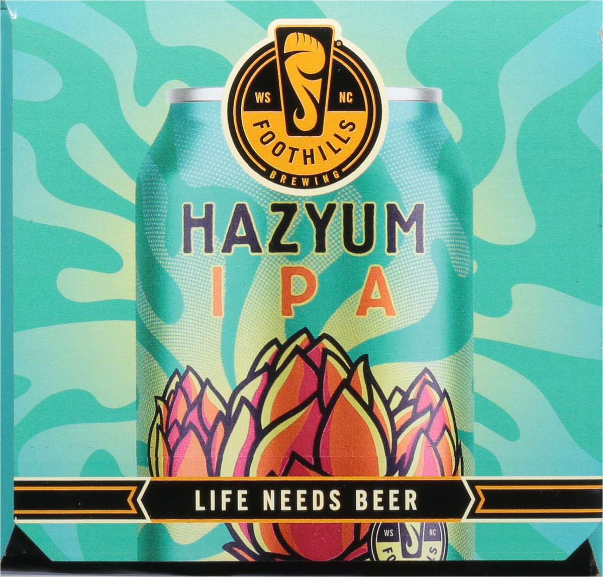 slide 4 of 9, Foothills Brewing IPA Hazyum Beer 6 - 12 fl oz Cans, 6 ct