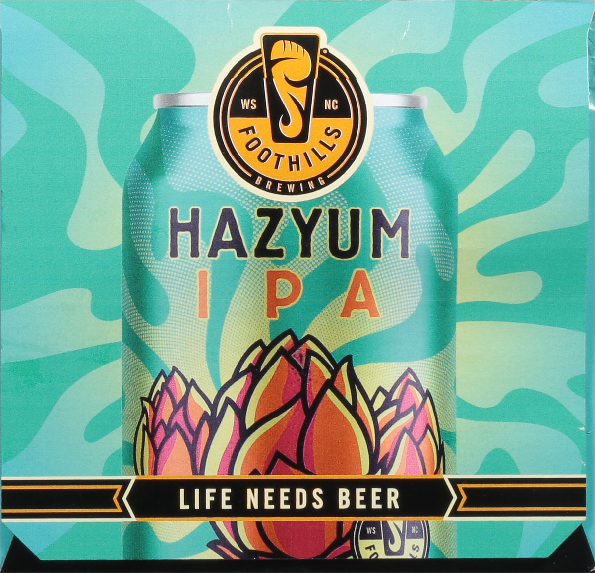 slide 9 of 9, Foothills Brewing IPA Hazyum Beer 6 - 12 fl oz Cans, 6 ct