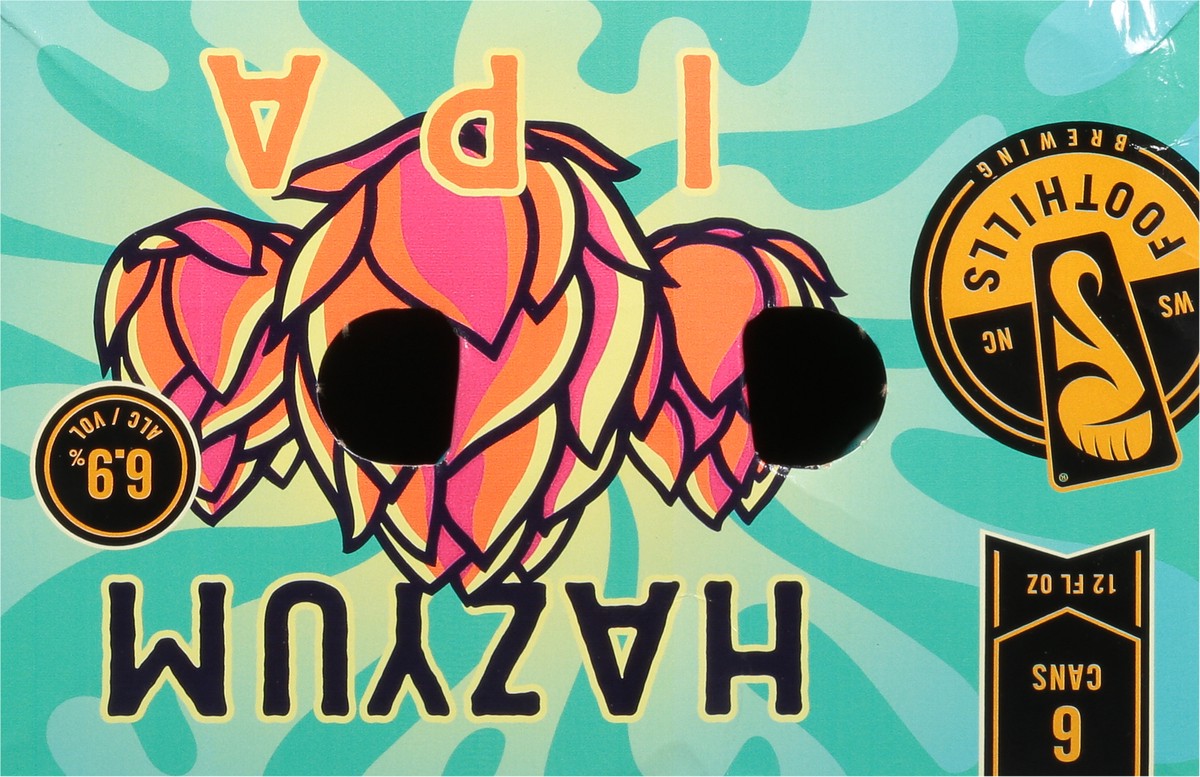 slide 2 of 9, Foothills Brewing IPA Hazyum Beer 6 - 12 fl oz Cans, 6 ct