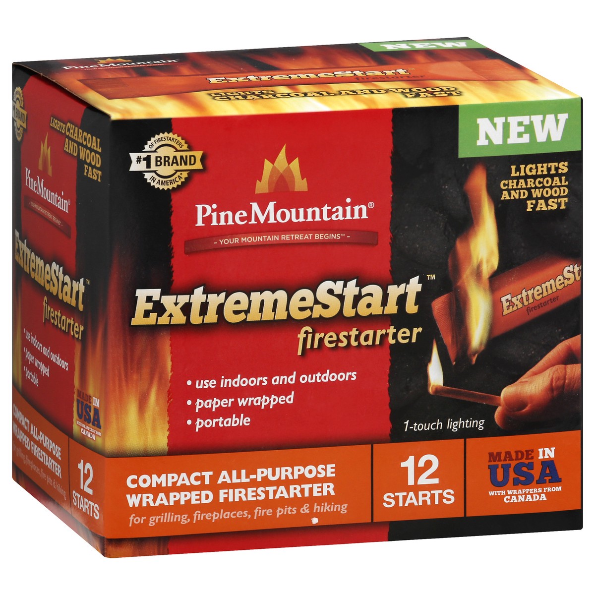 slide 2 of 11, Pine Mountain Extremestart Firestarter 12 ea, 12 ct