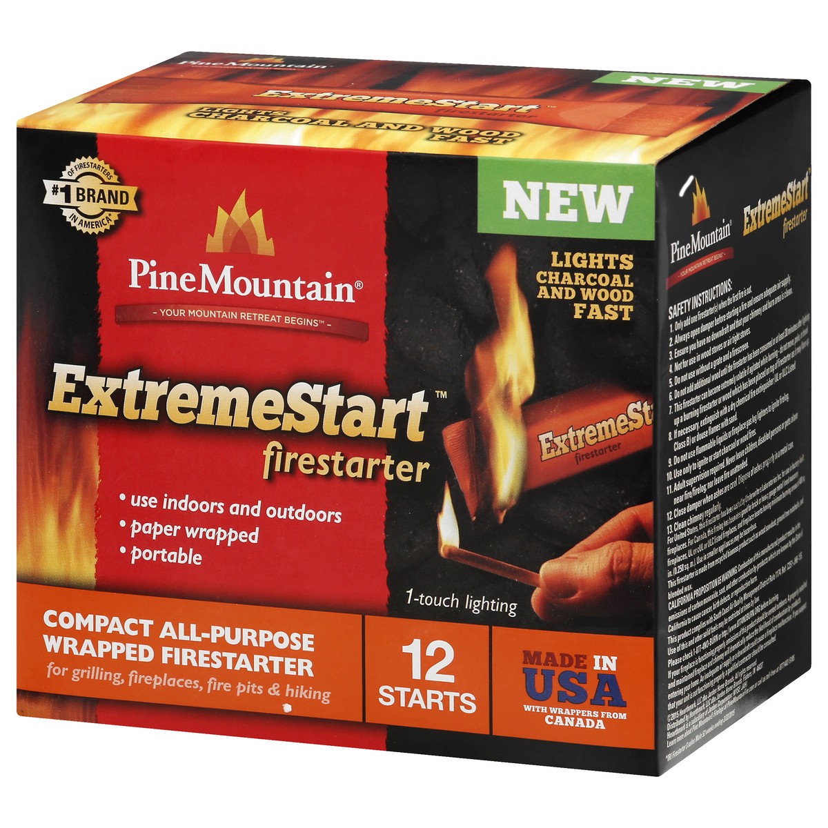 slide 3 of 11, Pine Mountain Extremestart Firestarter 12 ea, 12 ct