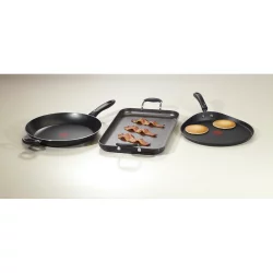 T-fal Double Burner Griddle, Nonstick, Black